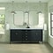 James Martin Vanities 72'' Double Vanity, Carbon Oak w/ 3 CM Carrara White Marble Top 485-V72-CBO-3CAR - alternate 6